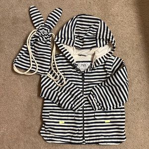 Like NEW Zara packable rain jacket 18-24m
